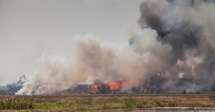 Massive Dumpsite On Fire Shutterstock